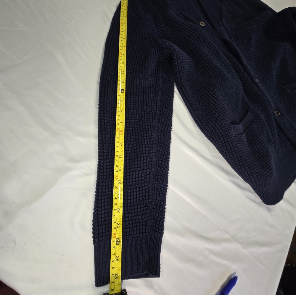 L.L. Bean Dark Navy Blue Men's Button Down Cardigan Sweater Size XXL - Picture 12 of 12